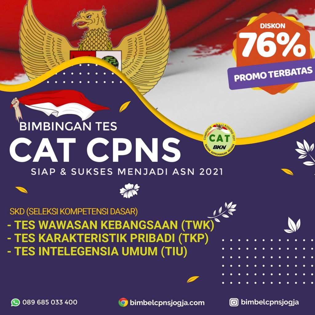 Bimbel CPNS Jogja 2021 Diskon 76